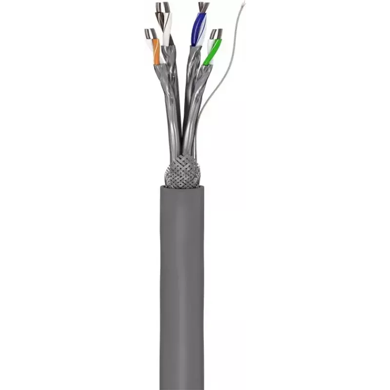 Verkkokaapeli Goobay CAT 6 U/UTP harmaa 100 m