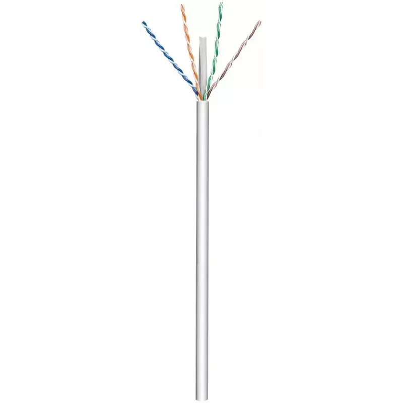Verkkokaapeli Goobay CAT 6 U/UTP harmaa 100 m