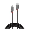 Lindy 0,5 m USB 2.0 Type-C - Micro-B -kaapeli, Anthra Line