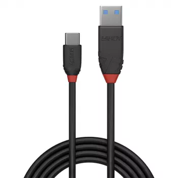 Lindy 36914 USB-kaapeli USB 3.2 Gen 1 (3.1 Gen 1) 0,15 m USB C USB A musta