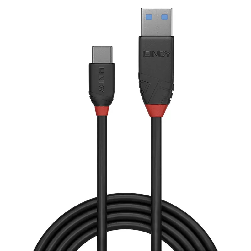 Lindy 36914 USB-kaapeli USB 3.2 Gen 1 (3.1 Gen 1) 0,15 m USB C USB A musta