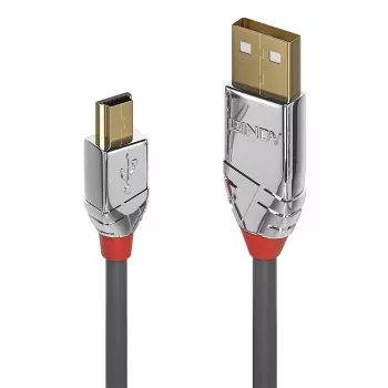 Lindy 2 m USB 2.0 Type-A - Mini-B -kaapeli, Cromo Line