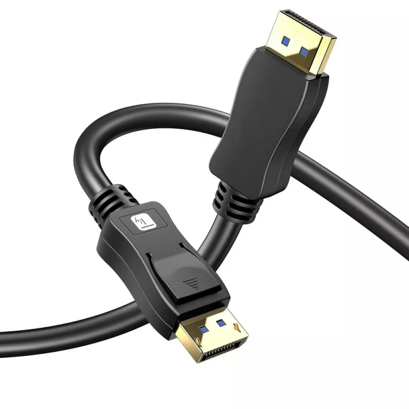 Techly ICOC-DSP-A21-010 DisplayPort-kaapeli 1 m musta