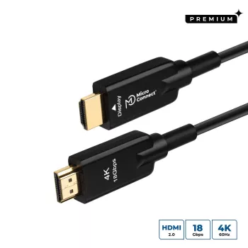 Microconnect HDM191950V2.0AOP HDMI-kaapeli 50 m HDMI Type-A (standardi) musta