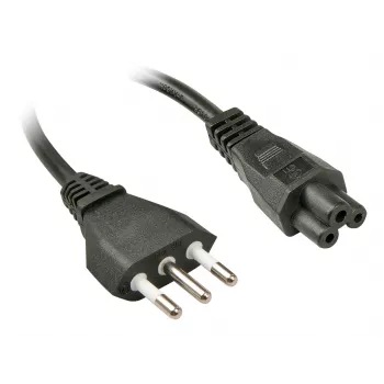 Lindy 2 m, CEI23-16-VII - IEC 320 C5 musta C5-liitin