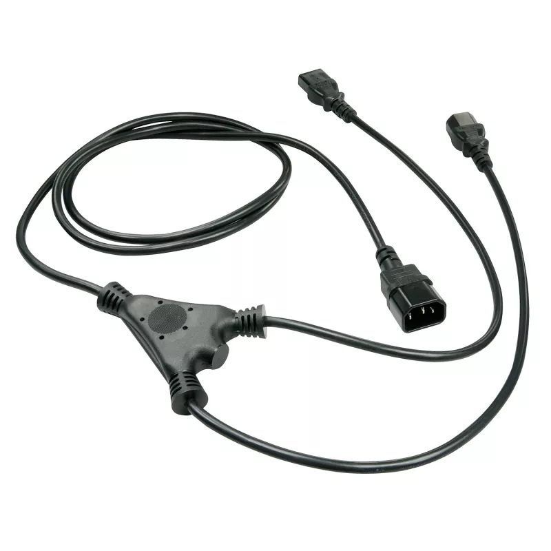 Lindy 2 m IEC-haaroituskaapeli IEC C14 – 2 x IEC C13