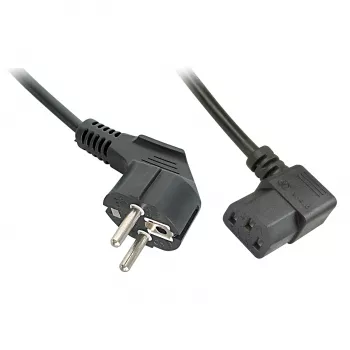Lindy 30309 virtajohto musta 5 m CEE7/7 IEC 320