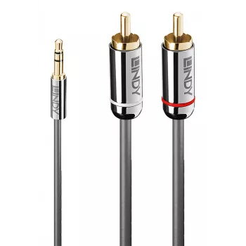 Lindy 1 m 3,5 mm jakki–RCA-audiokaapeli, Cromo Line