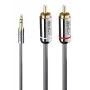 Lindy 1 m 3,5 mm jakki–RCA-audiokaapeli, Cromo Line