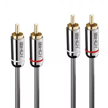 Lindy 10 m dual RCA -audiokaapeli, Cromo Line