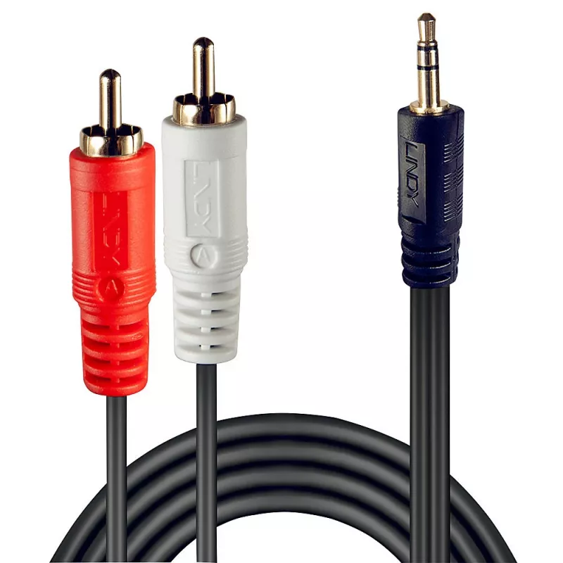 Lindy 2 m Premium RCA–3,5 mm -kaapeli