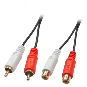Lindy 2 m Premium RCA-jatkokaapeli