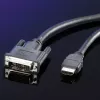 DVI-kaapeli ROLINE DVI (18+1) uros - HDMI uros 2 m