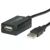 USB 2.0 -jatkojohto VALUE 12 m toistimella