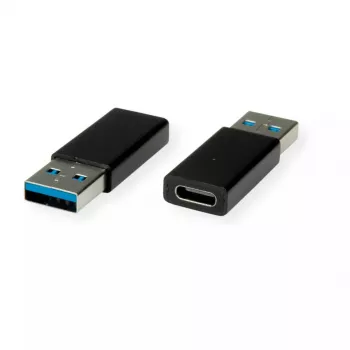 Adapteri USB 3.2 Gen 1 VALUE Type-A – C M/W musta