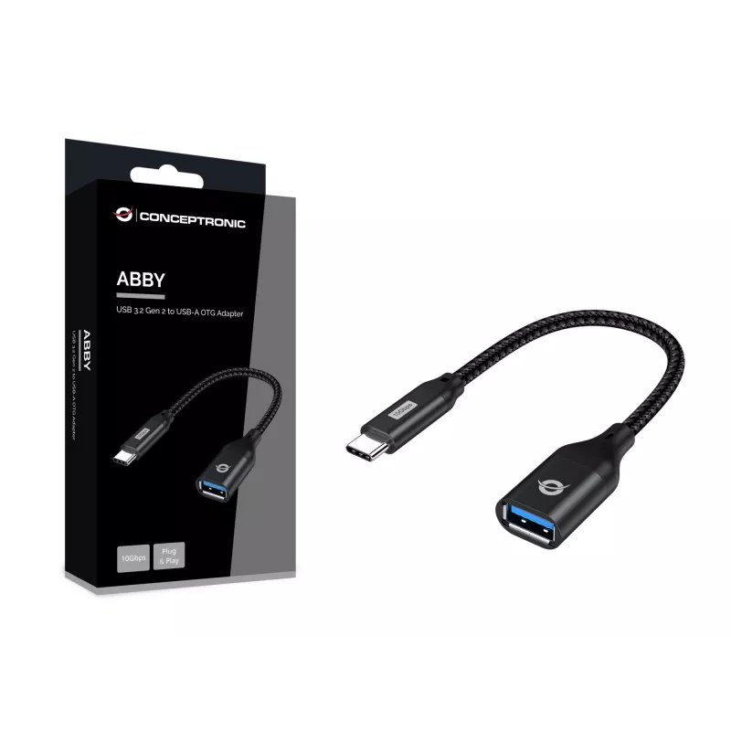 Conceptronic ABBY18B USB 3.2 Gen 2 - USB-A OTG -adapteri