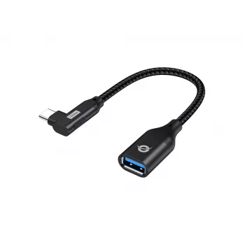 Conceptronic ABBY19B USB 3.2 Gen 2 90° kulma - USB-A OTG -adapteri