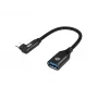Conceptronic ABBY19B USB 3.2 Gen 2 90° kulma - USB-A OTG -adapteri
