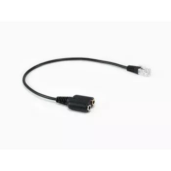 Equip RJ9 - 3,5 mm kuulokeaudiosovitin musta 0,25 m