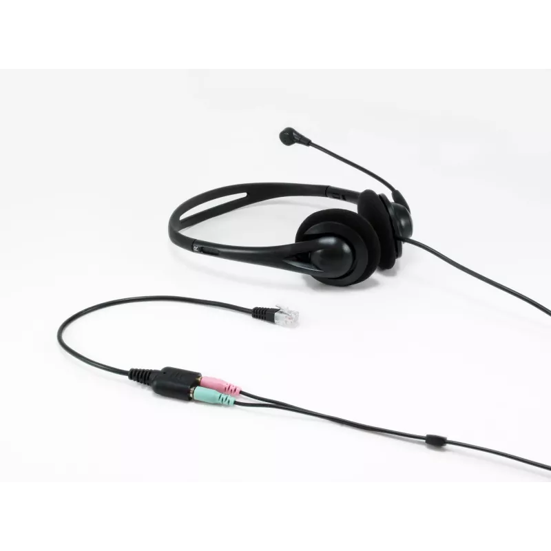 Equip RJ9 - 3,5 mm kuulokeaudiosovitin musta 0,25 m