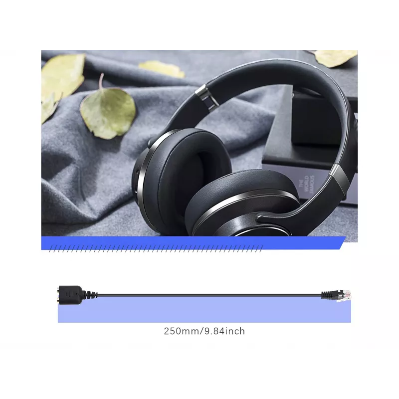 Equip RJ9 - 3,5 mm kuulokeaudiosovitin musta 0,25 m