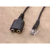 Equip RJ9 - 3,5 mm kuulokeaudiosovitin musta 0,25 m