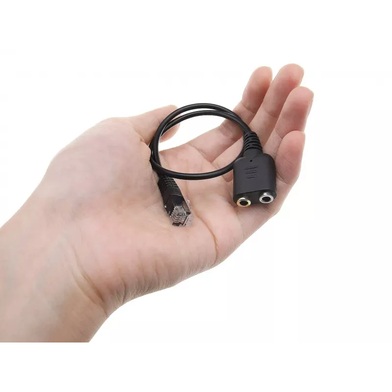 Equip RJ9 - 3,5 mm kuulokeaudiosovitin musta 0,25 m