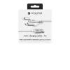 mophie lataus- ja synkronointikaapeli – USB-A - Micro/USB-C/LTG – 1 m – valkoinen