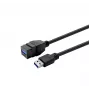 USB 3.0 Type-A naaras - Type-A naaras -keystone-moduuli, VivoLink PROKEYUSB3AFM3B, musta