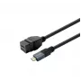 USB-C-uros - naaras -kaapeli VivoLink PROKEYUSBCFM2B 2 m — jatkokaapeli, USB-C uros - naaras