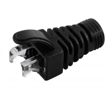 MicroConnect CONB65S -vedonpoistoholkki Cat5e/Cat6/Cat6A-kaapeleille 6,5 mm asti, harmaa