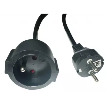 MicroConnect MC-PE0300FRB -jatkojohto 3 m, EU-pistoke, IEC-liitin (naaras)
