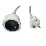 MicroConnect MC-PE0300FRW -jatkojohto, 3 m pituus, 16 A nimellisvirta