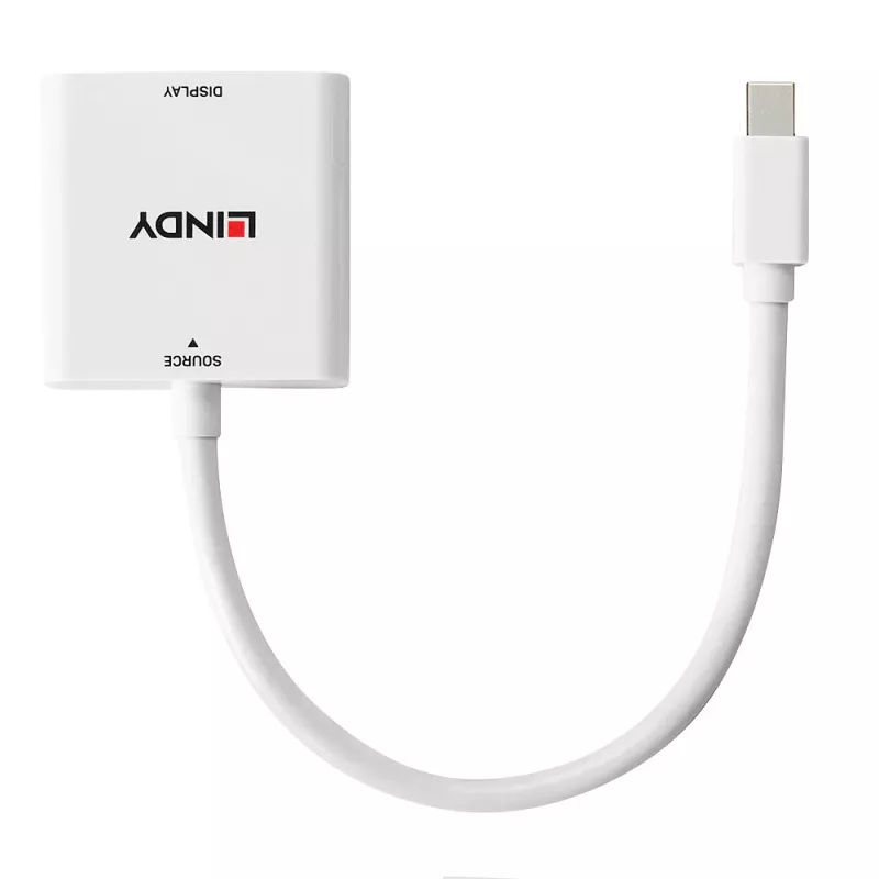 Lindy Mini DisplayPort DVI -muunnin 0,18 m Mini DisplayPort DVI-I