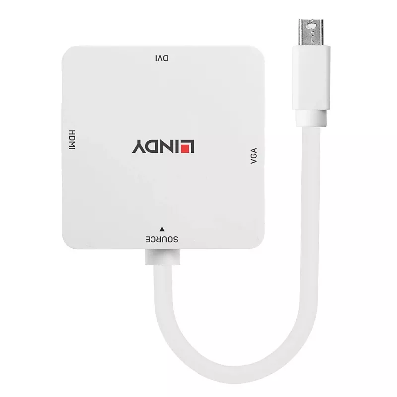 Lindy Mini DisplayPort 1.2 HDMI 1.4, DVI ja VGA -muunnin