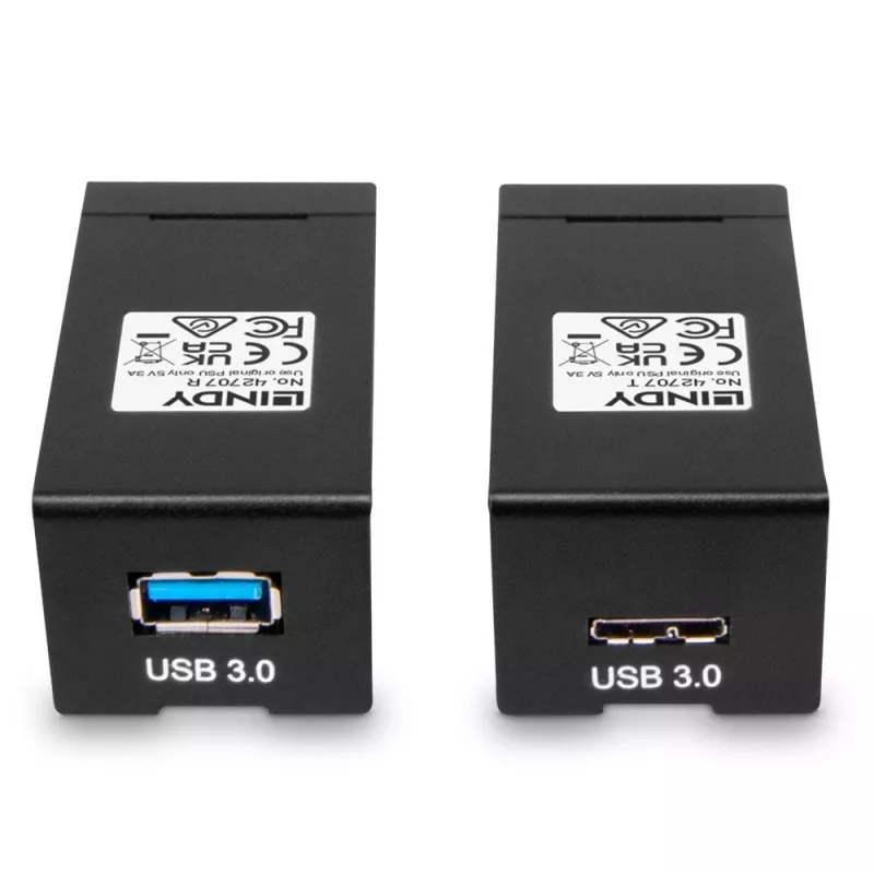 AV-lähetin ja -vastaanotin Lindy 200 m Fibre Optic USB 3.0 -jatko
