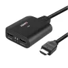 Lindy 2-porttinen HDMI 4K60 -jakaja kaapeli musta 3840x2160