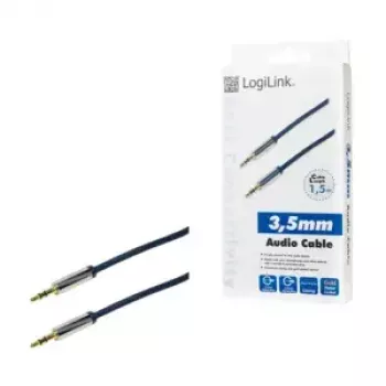 Audiokaapeli LogiLink CA10150 1,5 m 3,5 mm sininen