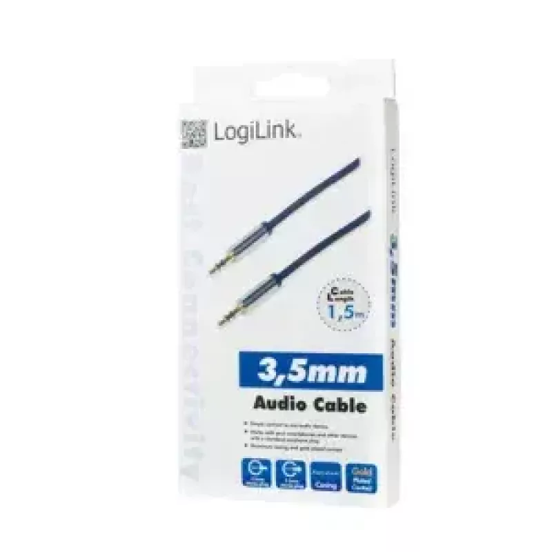 Audiokaapeli LogiLink CA10150 1,5 m 3,5 mm sininen