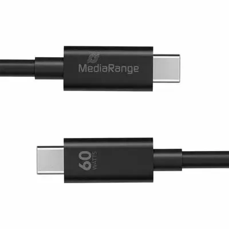 USB-kaapeli MediaRange MRCS213 1,2 m USB 3.2 Gen 1 USB-C musta