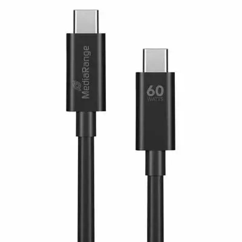 USB-kaapeli MediaRange MRCS213 1,2 m USB 3.2 Gen 1 USB-C musta
