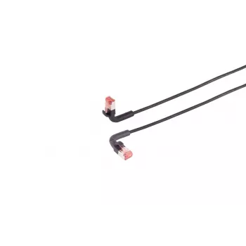 Verkkokaapeli Lanview LV-6AFTP-FLEX-ANG-0025B RJ45 Cat6A 25 m musta