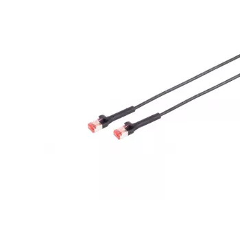 Verkkokaapeli Lanview LV-6AFTP-FLEX-ANG-02B RJ45 Cat6A 2 m musta