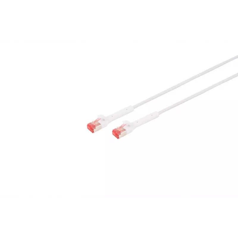 Verkkokaapeli Lanview LV-6AFTP-FLEX-ANG-01W RJ45 Cat6A 1 m valkoinen