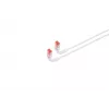 Verkkokaapeli Lanview LV-6AFTP-FLEX-ANG-03W RJ45 Cat6A 3 m valkoinen