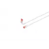 Lanview LV-6AFTP-FLEX-ANG-075W Cat6A FTP joustava kulmikas RJ45-verkkokaapeli suojatulpilla, halogeeniton, 0,75 m, valkoinen