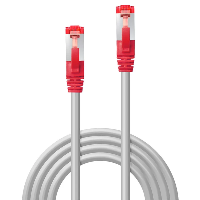 Lindy 47840 Cat6 S/FTP ristikytkentäkaapeli, 5 m, harmaa