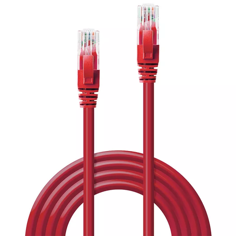Verkkokaapeli Lindy 30 m Cat.6 RJ-45 U/UTP punainen