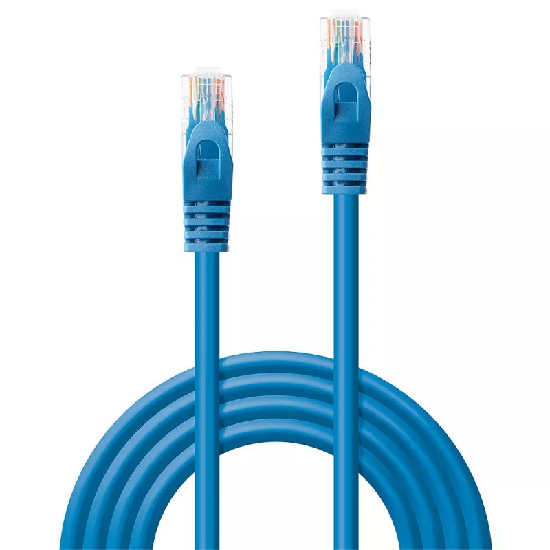 Verkkokaapeli Lindy RJ45/RJ45 CAT6 2 m RJ-45 U/UTP sininen