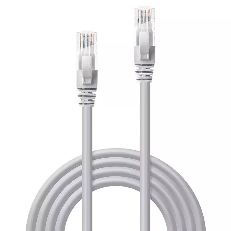 Lindy 3 m Cat.6 U/UTP -verkkokaapeli, harmaa